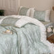 Moonlight lover French spring and summer orchid tentacle bed sheets four-piece set silky soft naked sleeping cool quilt cover bedding