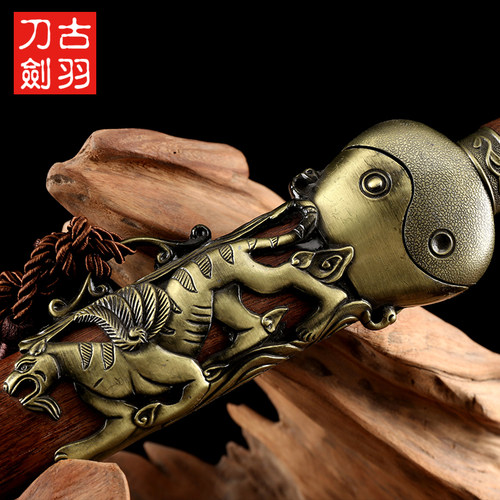 龙泉古羽刀剑太极星君宝剑玄武神剑装饰摆件镇宅宝剑长硬剑未开刃 - 图1