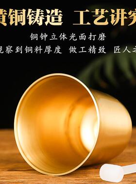中式艺术风格黄铜地钟风