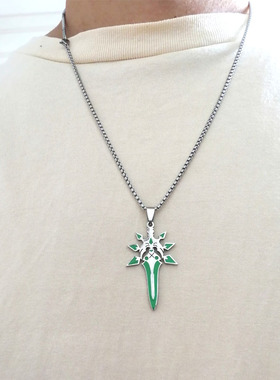 不锈钢滴油原神魈吊坠