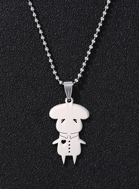 易烊千玺手绘易只羊吊坠千纸鹤项链周边应援礼盒不锈钢材质吊坠