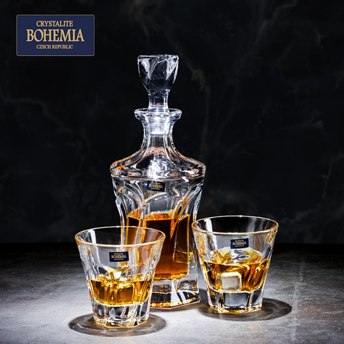 捷克BOHEMIA进口水晶玻璃洋酒杯欧式创意杯子家用威士忌酒杯套装 - 图3