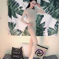 Big code full body slim leg silk stocking integrated socks spring and summer tights and body clothes cos connected socks JJ open gear