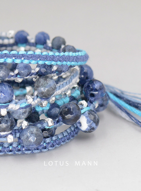 深邃棉织6圈超长手链路塔斯曼