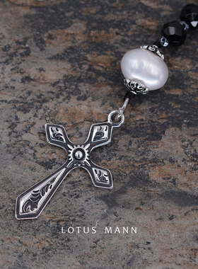 路塔斯曼黑玛瑙长款925银