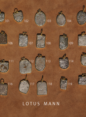 荣光.古币.Ancient Story.追溯波斯.编绳银项链 Lotus Mann