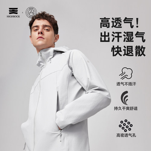 天石鹅铠甲机能软壳G617男女户外运动夹克通勤防风防泼水外套G618 - 图1