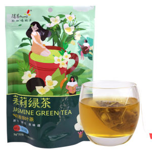 随易茉莉绿茶三角包花茶  袋装茉莉花冷泡绿茶22小包