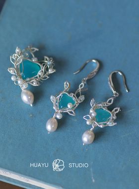 少女心花屿紫水晶月光石爱心