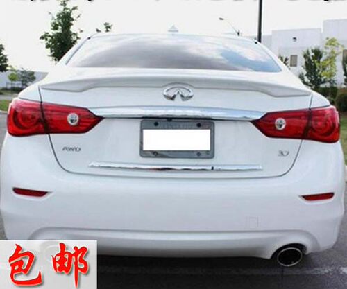英菲尼迪Q50L尾翼改装Q50 Q50L压尾翼原厂专用烤漆免打孔改装顶翼 - 图1