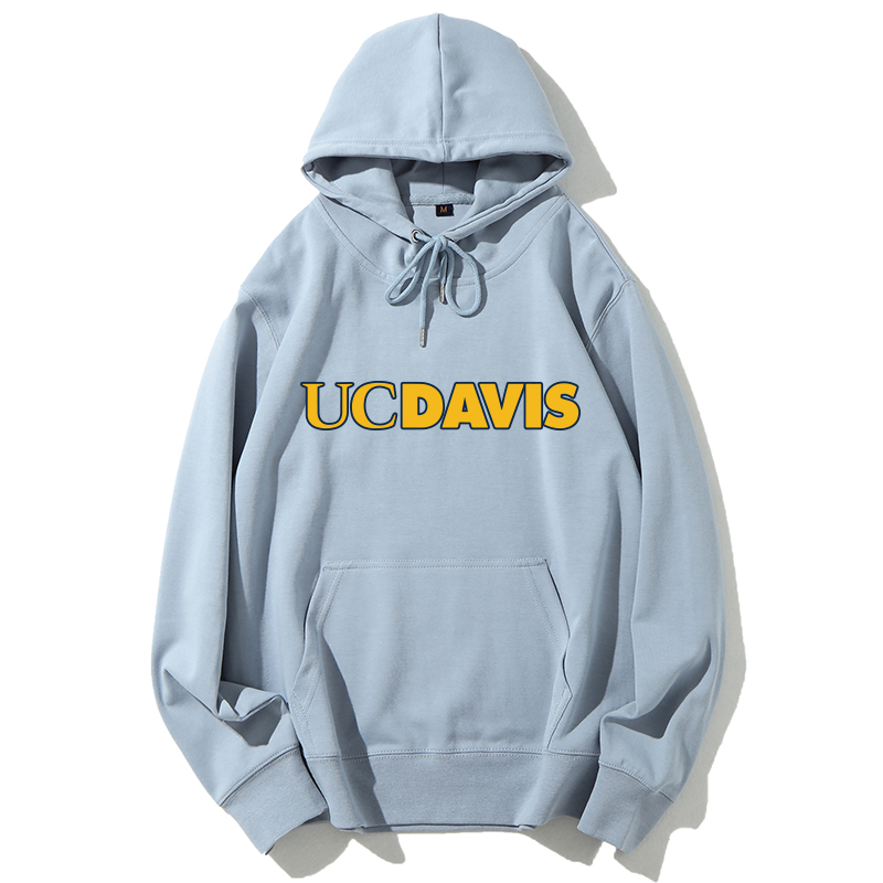 UC Davis加利福尼亚大学戴维斯分校休闲打底校班服连帽卫衣纪念品-图1