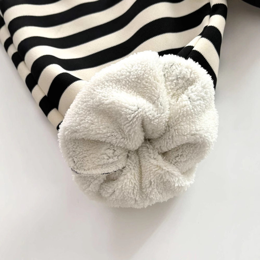 儿童冬季加绒加厚保暖条纹裤子韩版洋气中小童男女童束口裤,淘宝优惠券,粉丝福利购,淘宝优惠卷