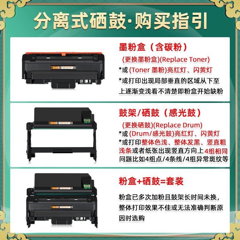 101R0664硒鼓通用富士施乐打印机Xerox0 B20墨粉盒b210碳粉仓b215-图2