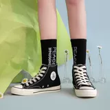 人本 Весенние высокие тканевые универсальные кроссовки для отдыха