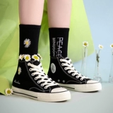 人本 Весенние высокие тканевые универсальные кроссовки для отдыха