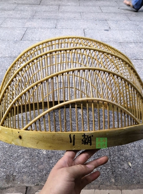 竹编筛子家用过滤筛子