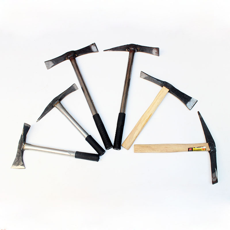 包邮农用轨道钢两用锄头 挖药带柄两用锄斧 户外多功能园林工具,淘宝优惠券,粉丝福利购,淘宝优惠卷