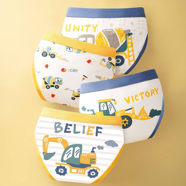 Children's pure cotton underwear boys' triangle big children's shorts
