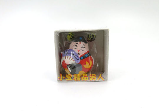 袖珍小泥人《小县官》硬币大小旅游纪念手工艺品小朋友礼物车饰品