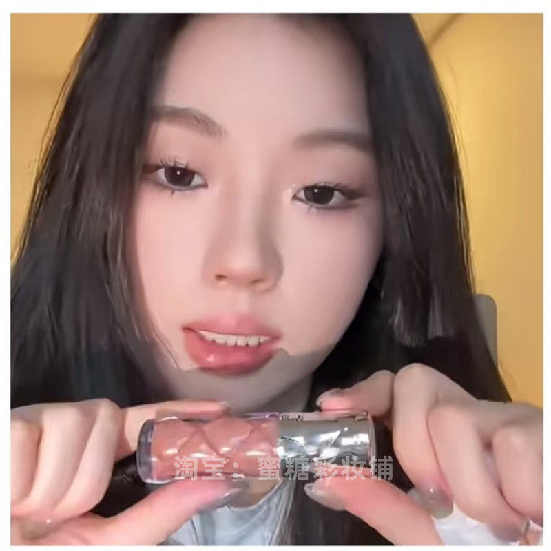 Jaden我懂美高clean girl了 超干净纯洁裸奶茶色透明感唇蜜唇釉女 - 图1