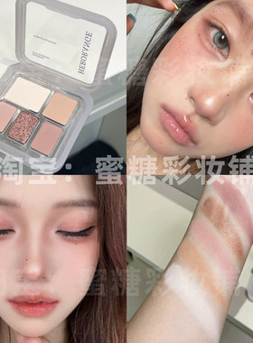 我们橄榄皮的通勤神盘！灰紫调浅烟熏妆五色眼影盘去肿冷调大地色
