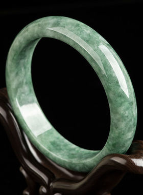 正品天然A货翡翠手镯玉镯送妈妈