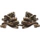 Retro Style Pair of Blessing Unicorns and Miscellaneous Bronze Pixiu