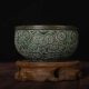 Antique green rust alloy imitation copper fortune bowl ornaments