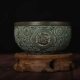Antique green rust alloy imitation copper fortune bowl ornaments