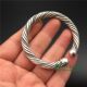 Twist twist Tibetan silver women's bracelet antique antique