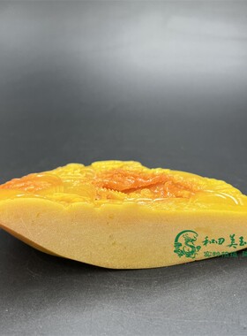 仿寿山石田黄石童子指路摆件