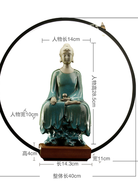 观世音菩萨地藏王如来佛招财摆件