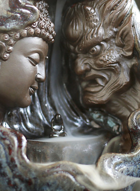 倒流香炉摆件创意香薰炉