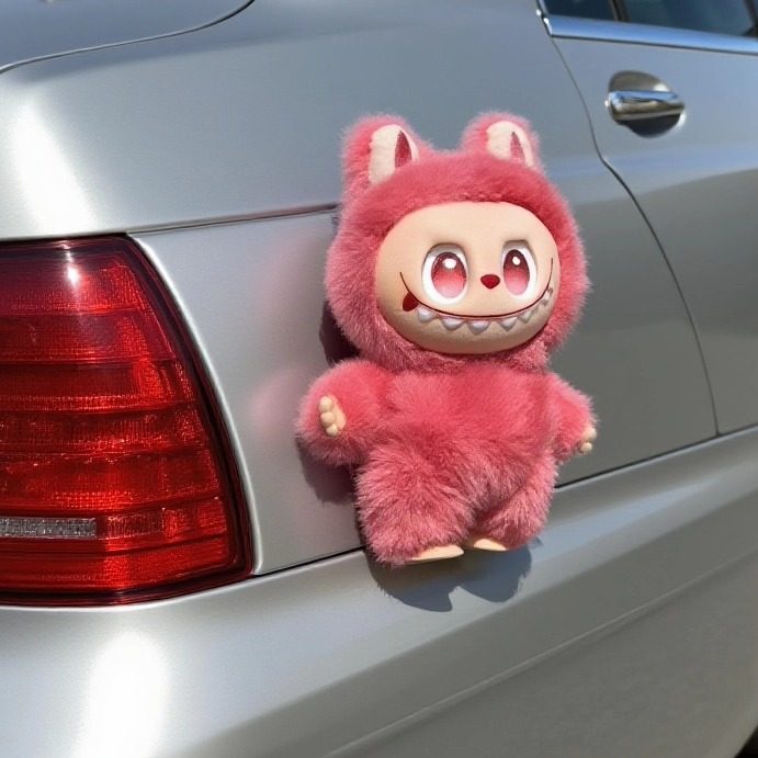 拉布labu汽车电动车后尾挂件玩偶装饰品潮玩挂件娃娃爱车好物,淘宝优惠券,粉丝福利购,淘宝优惠卷