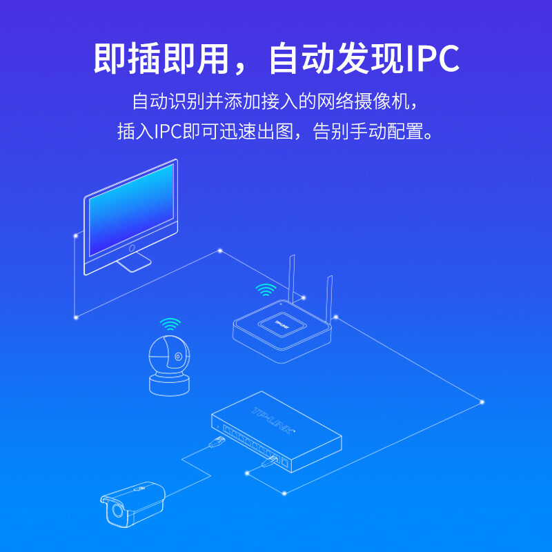 TP-LINK网络硬盘录像机无线IPC安防监控4路8路16路手机APP远程监控tplink普联 支持ONVIF协议兼容海康大华 - 图3