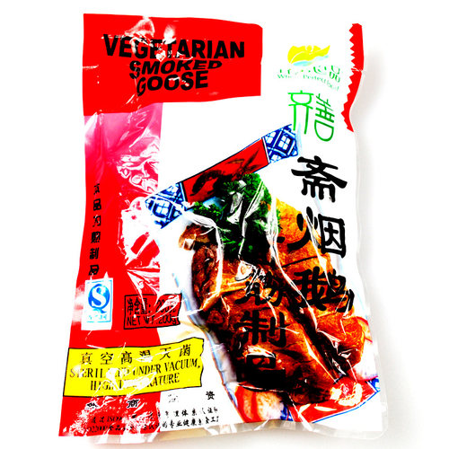 齐善 素烟鹅面筋半成品干货零食卷球皮牛面筋肠豆干大豆制品斋 - 图3