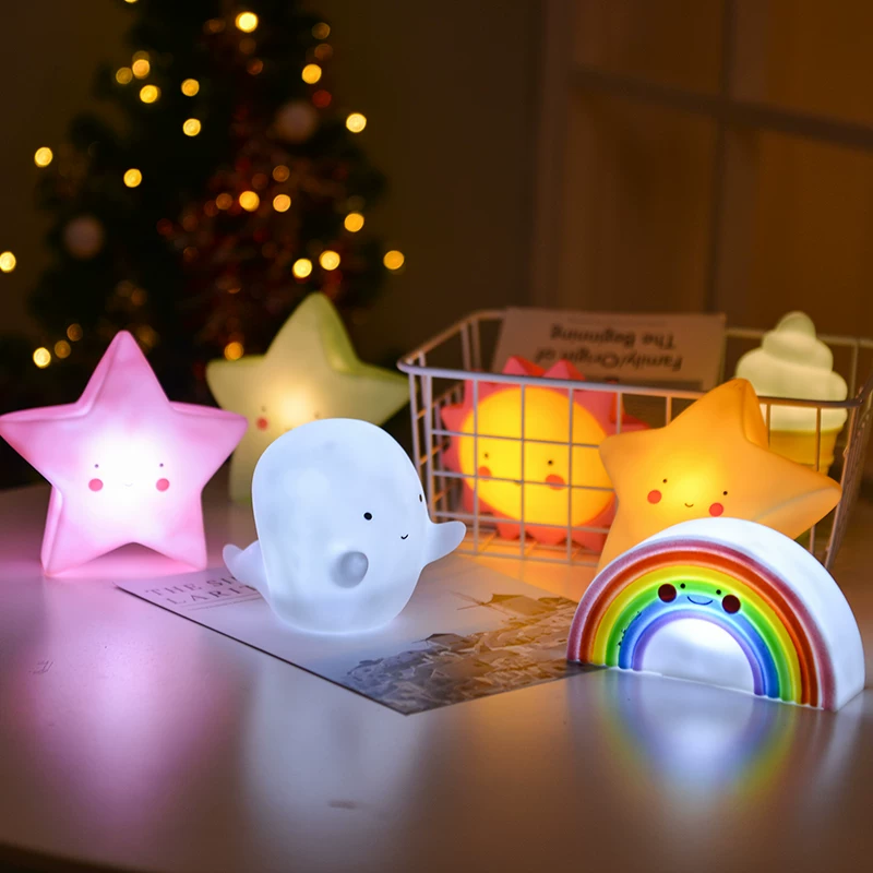 Cute appeases night light for breastfeeding, toy, cloud