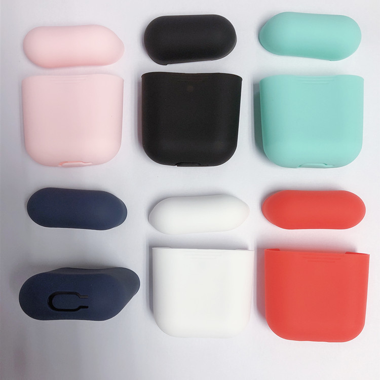 适用于手机airPods2保护套蓝牙耳机套1代2代通用耳机分体硅胶套-图2