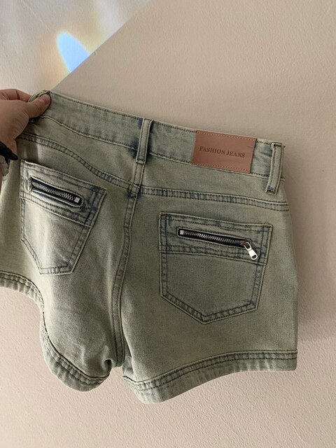 ໂສ້ງຂາສັ້ນ denim ແມ່ຍິງຮ້ອນ