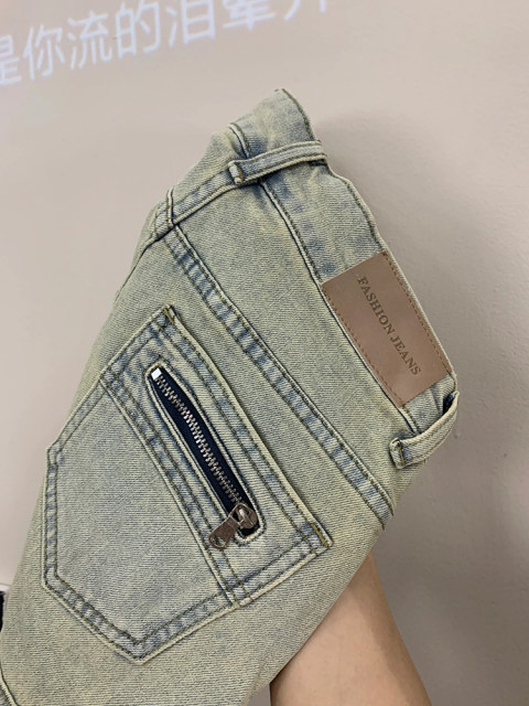 ໂສ້ງຂາສັ້ນ denim ແມ່ຍິງຮ້ອນ