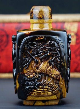 正品海柳佛珠串手链手把件黑珊瑚血活柳雕刻工艺海柳烟嘴鼻烟壶