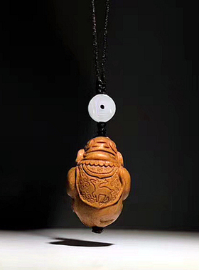 象头神象神檀香密宗泰国吊坠实木