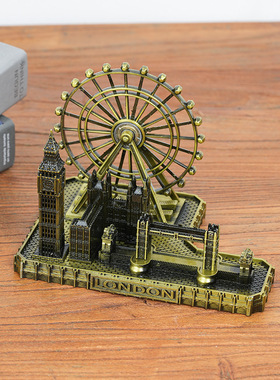 创意英国伦敦塔桥大本钟摩天轮