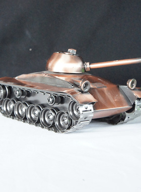 创意复古金属老爷车坦克模型摆件