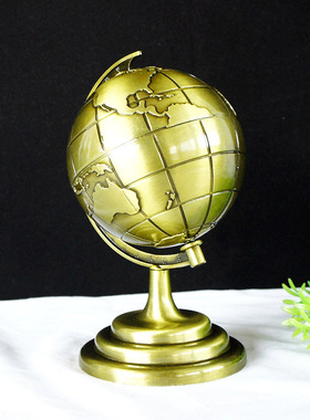 新创意复古桌面摆件仿真地球仪