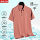 啄木鸟短袖polo衫套装夏季亲肤透气休闲男士冰丝半袖长裤两件套