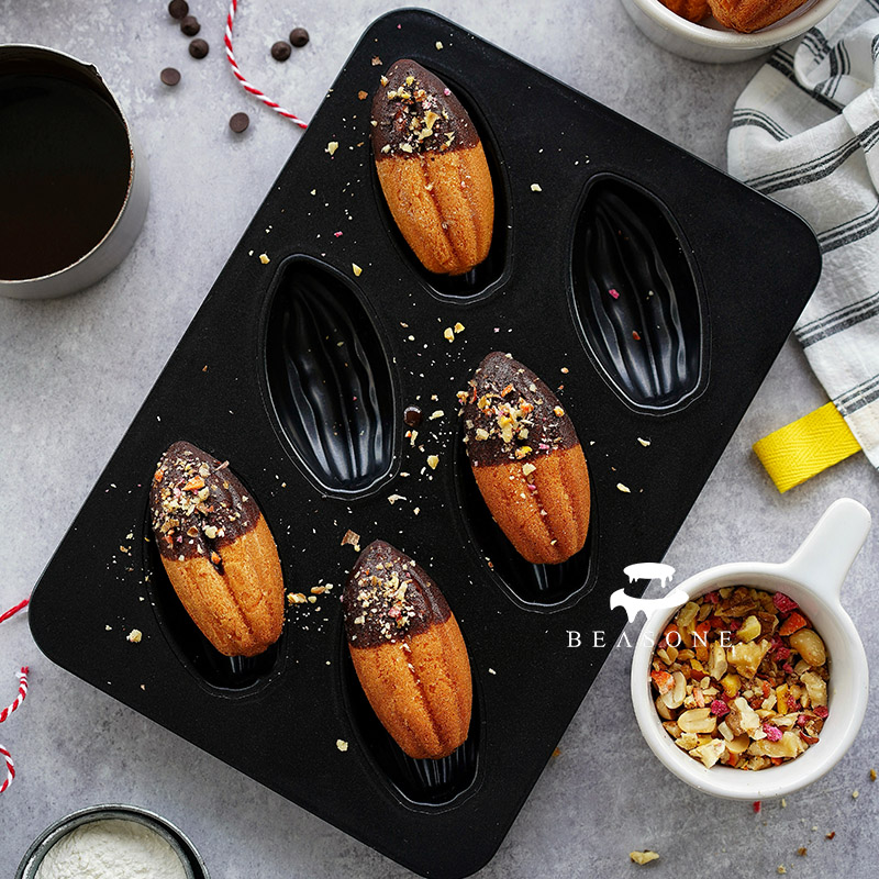 千代田同款 可可果玛德琳费南雪磅蛋糕6连烤盘烘焙模具 - 图0