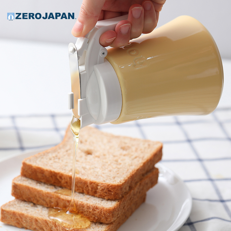 日本制造ZeroJapan 陶瓷蜂蜜专用瓶便携 密封储存挤压瓶罐 340ml - 图0