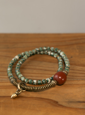 曲尾花原创民族风个性小珠子手链