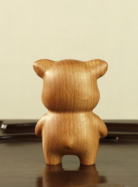 木雕非遗诸事顺利生肖猪摆件